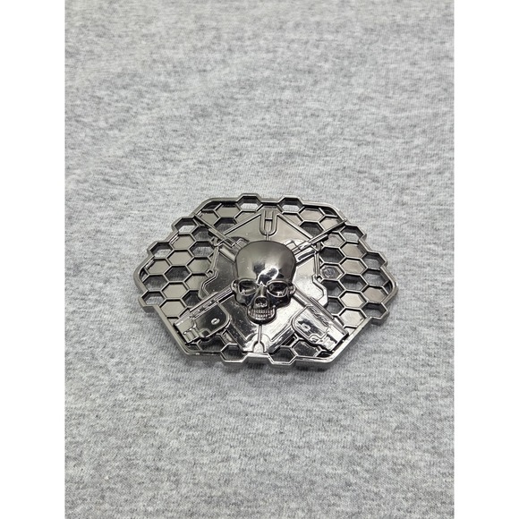 Rare Vintage Halo 3 Legendary 2009 Microsoft Oversized Metal Belt Buckle Gamer